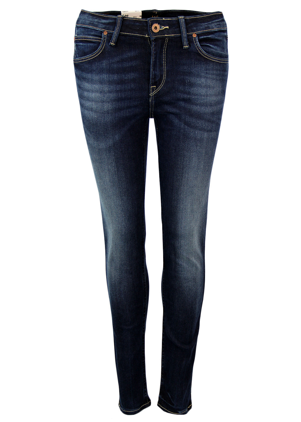LEE Scarlett Retro Mod Womens Skinny Denim Jeans in Night Porter