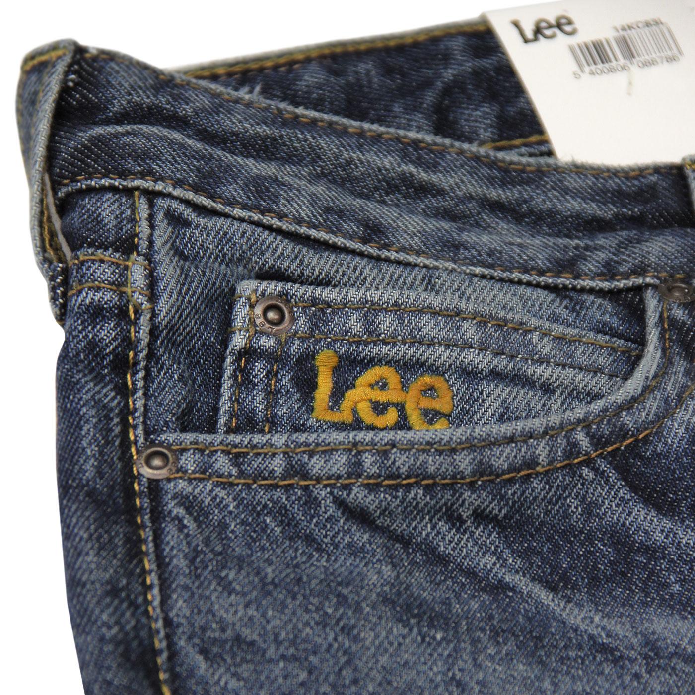 LEE Elly High Waist Slim Straight Denim Jeans in Rigid Worn