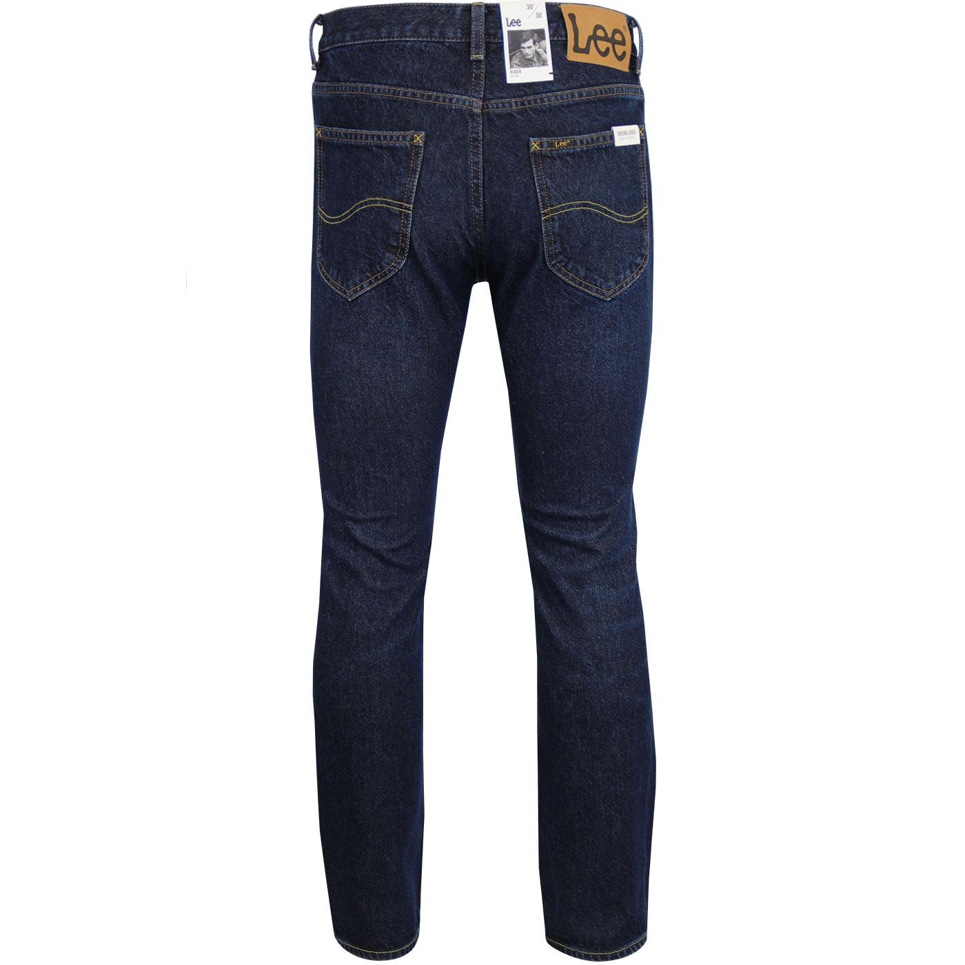 LEE JEANS 'Rider' Slim Leg Retro Dark Buck Denim Jeans