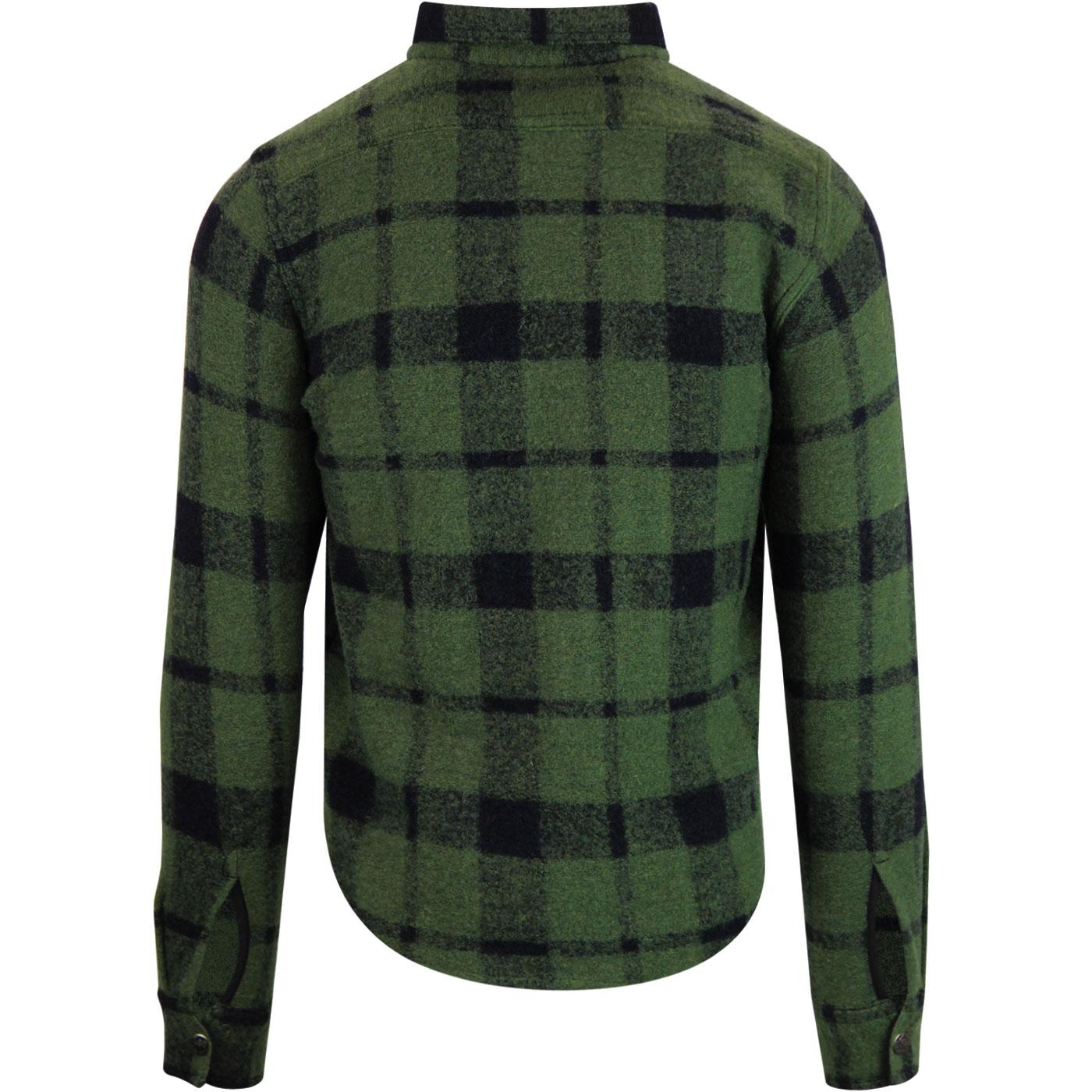 LEE JEANS Men's Retro 50s Wool Zip Overshirt Jacket