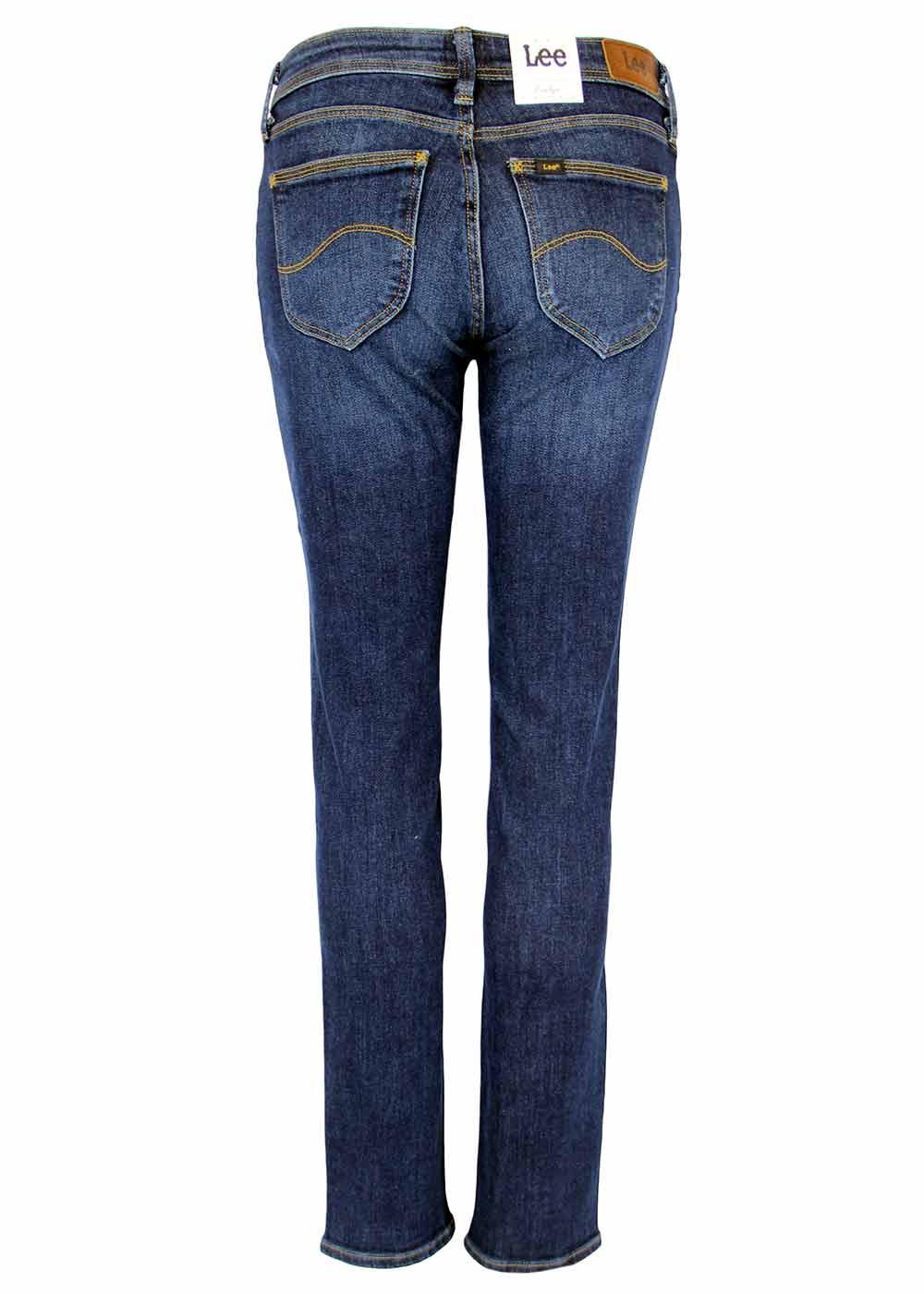 Emlyn LEE Retro Indie Straight Tapered Fit Denim Jeans Blue Notes