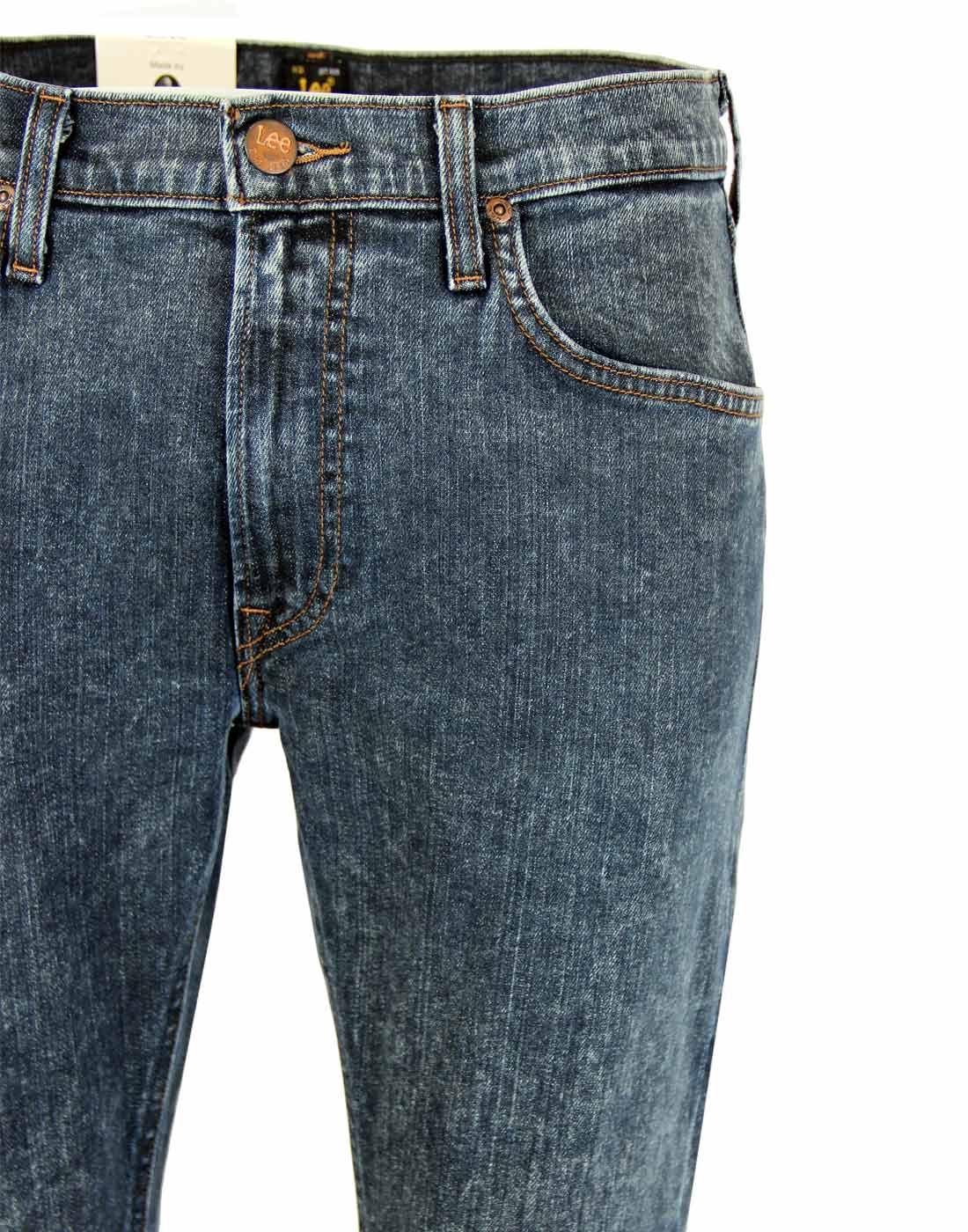 LEE JEANS Luke Retro Indie Mod Slim Tapered Fit Jeans 90s Worn