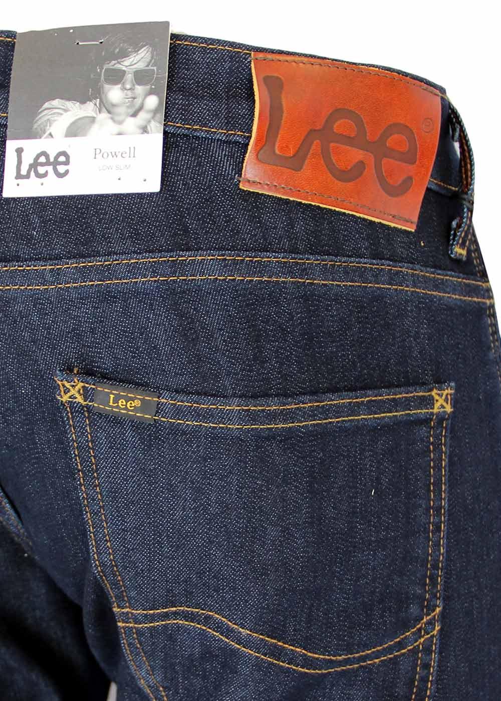 LEE JEANS Powell Retro Mod Low Slim Fit Jeans in Rinse