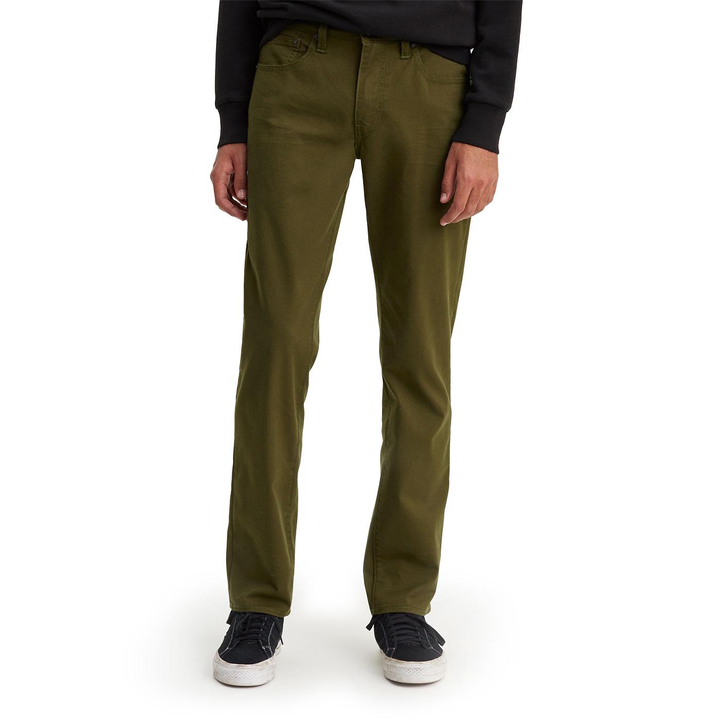 LEVI'S 511 Mens Mod Slim Fit Chinos FORAGERS GREEN