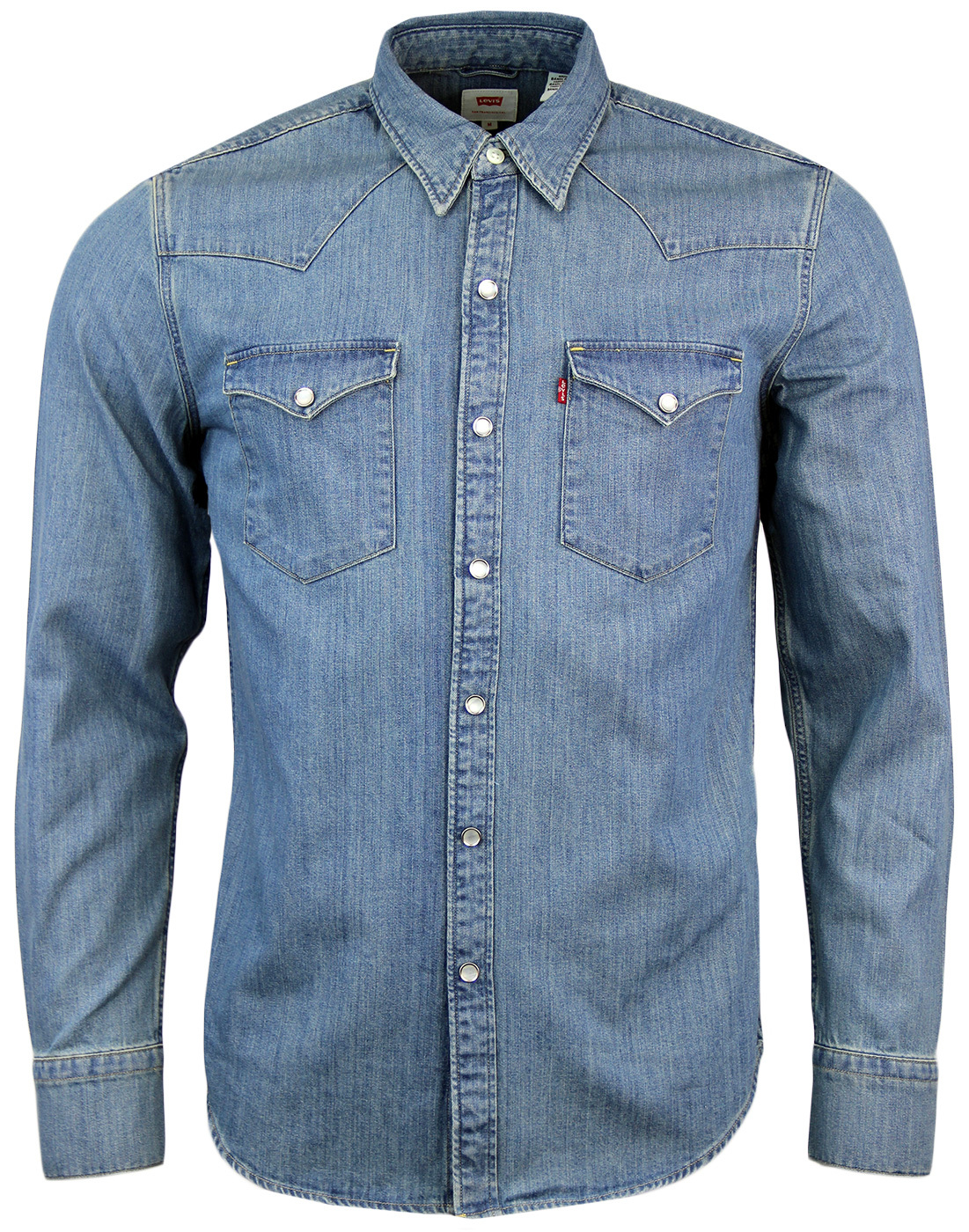 LEVI'S® Barstow Retro 70s Mens Western Denim Shirt in Blue