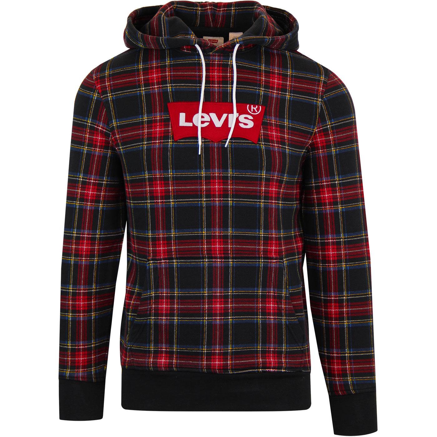 levi's flannel hoodie