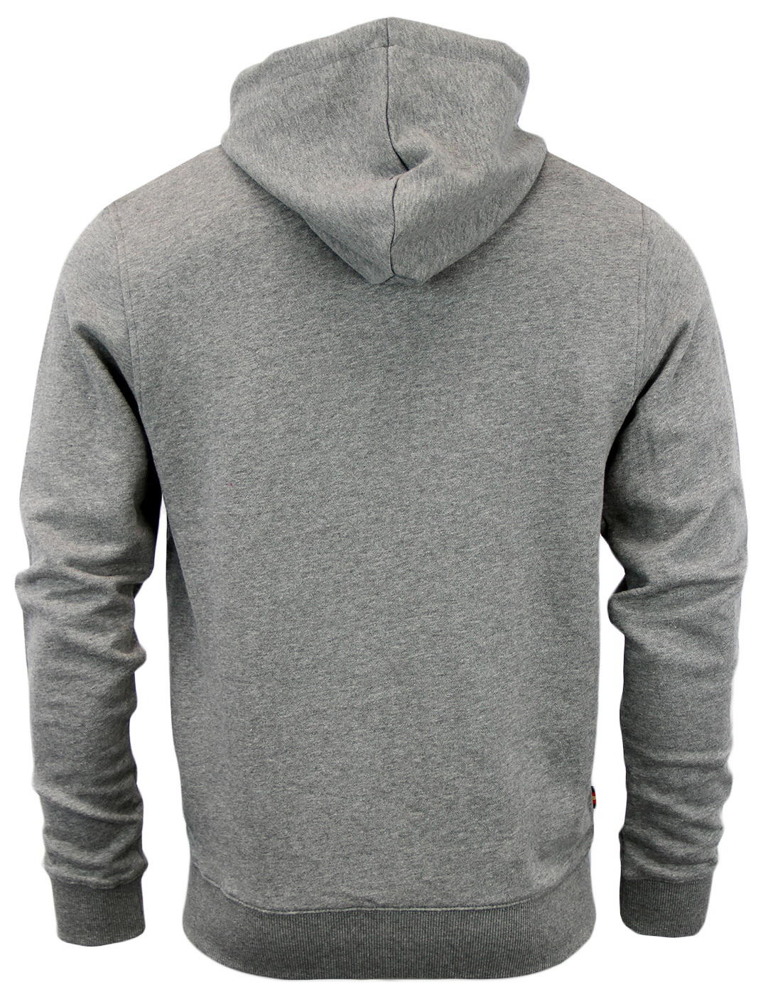 LUKE 1977 Carlos Retro Mod Indie Mens Hoodie in Grey