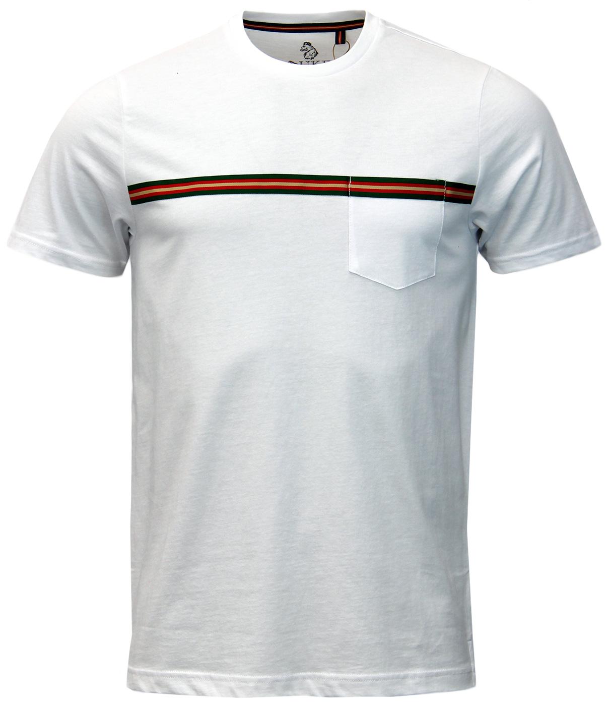 Taper LUKE 1977 Retro Sixties Chest Stripe T-Shirt