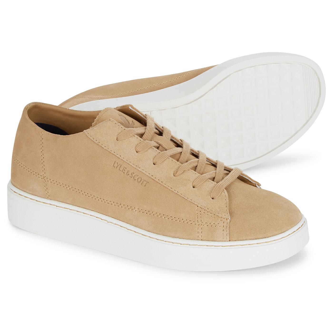 Shankly LYLE & SCOTT Retro Suede Trainers TAN