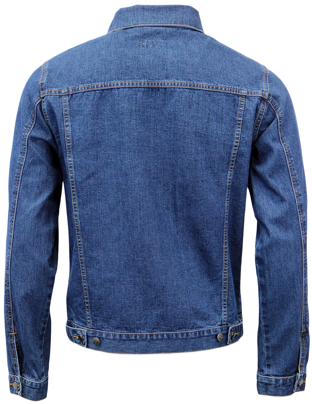 MADCAP ENGLAND Retro 60s Mod Denim Western Jacket Blue