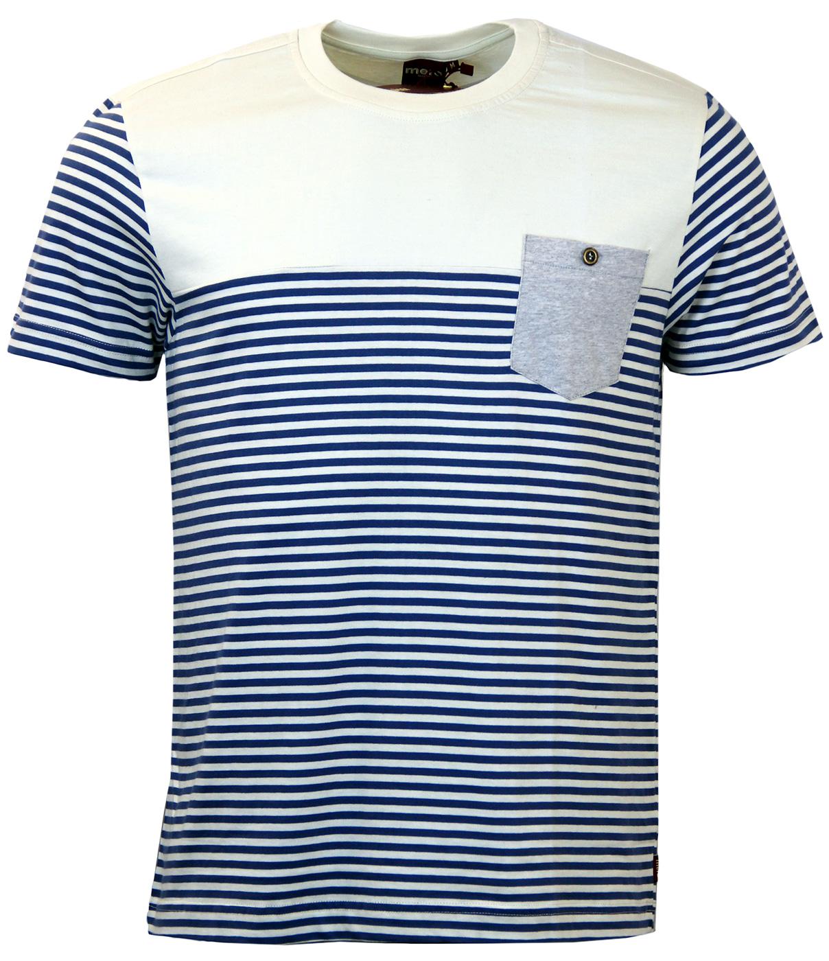Reuben MERC Retro 60s Nautical Stripe Mod T-Shirt