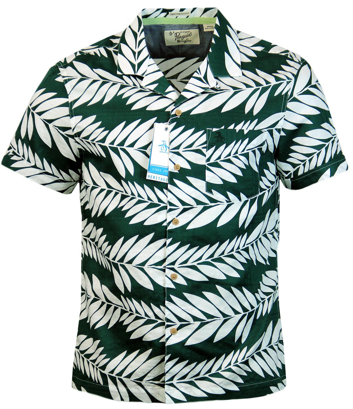 Palmist ORIGINAL PENGUIN Retro Palm Cabana Shirt