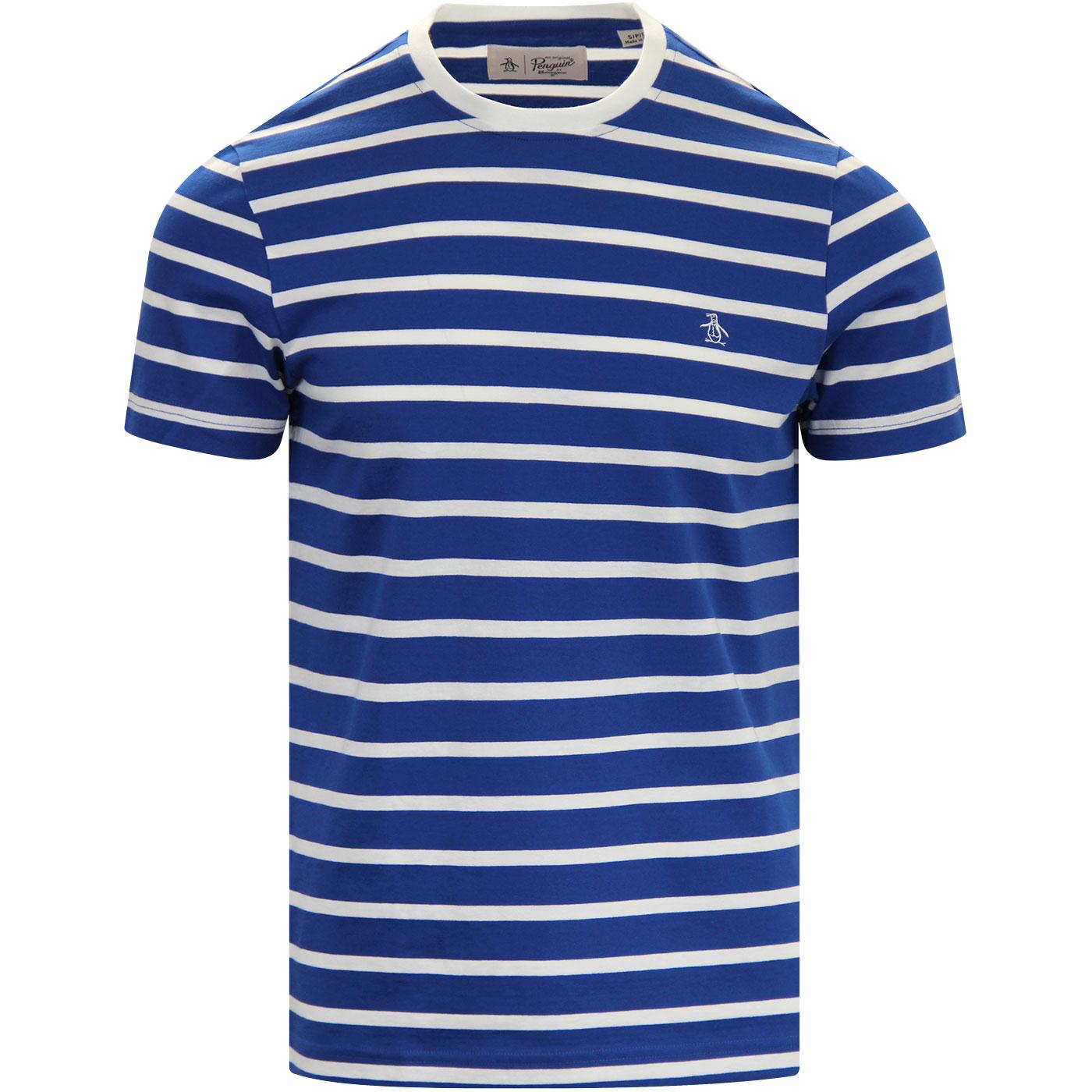 ORIGINAL PENGUIN Breton Striped T-Shirt (Surf The Web)