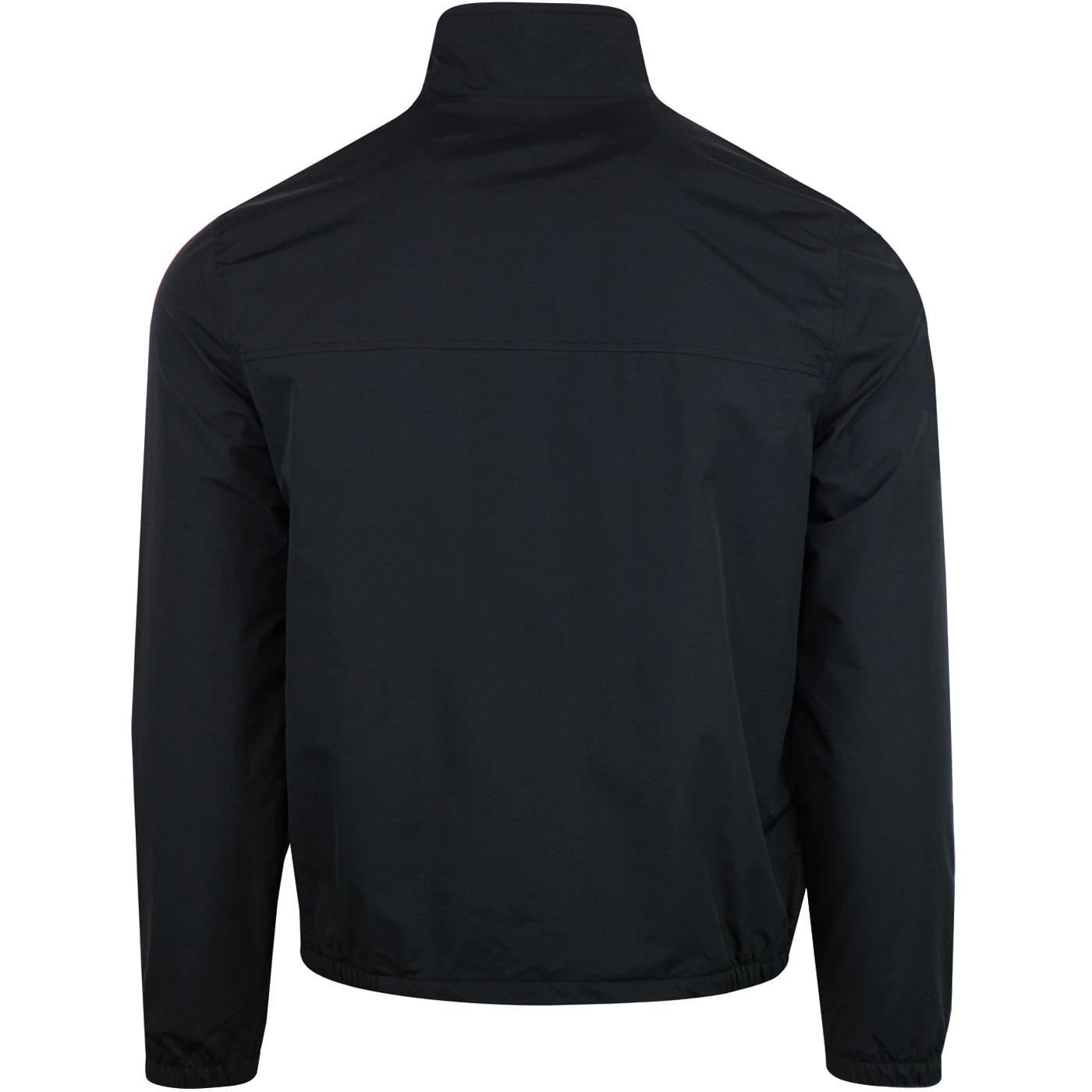 ORIGINAL PENGUIN Men's Retro Windcheater Jacket in Black