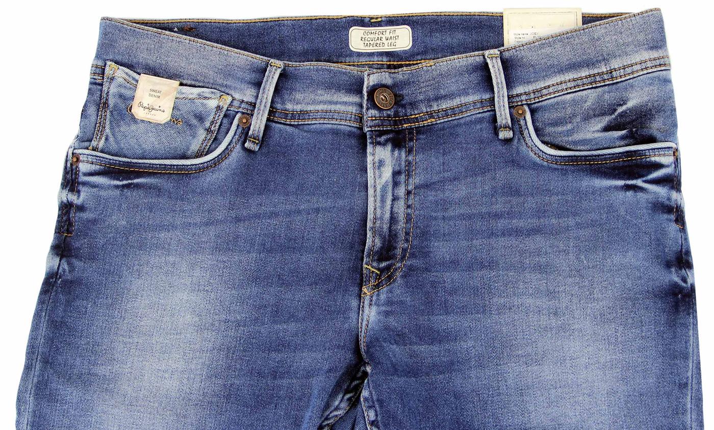 PEPE Joey Retro 1970s Indie Faded Blue Denim Boyfriend Fit Jeans
