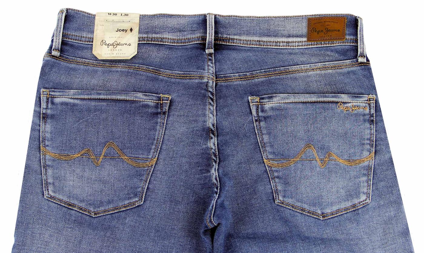 PEPE Joey Retro 1970s Indie Faded Blue Denim Boyfriend Fit Jeans