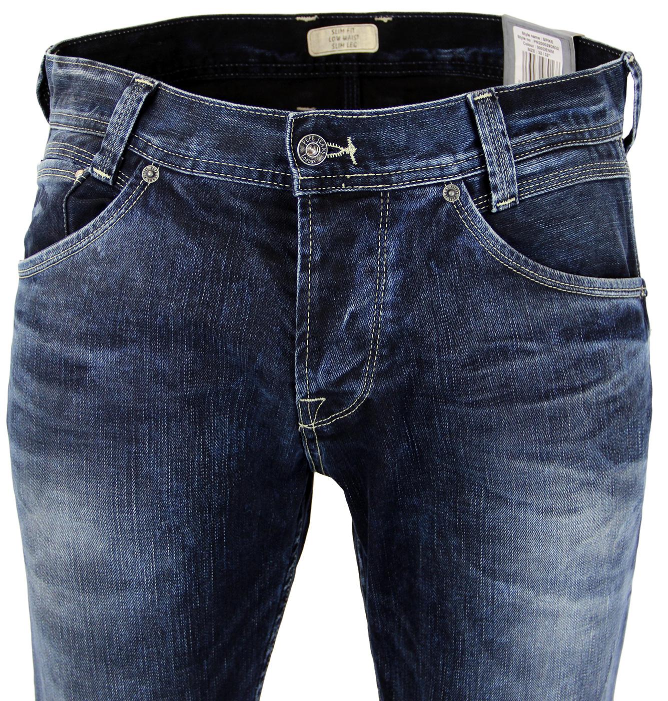 PEPE JEANS Spike Retro Mod Slim Tapered Fit Denim Jeans D53