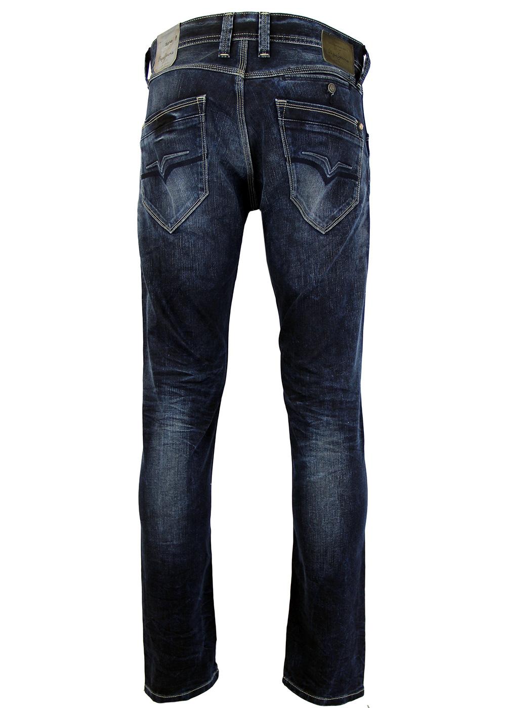 PEPE JEANS Spike Retro Mod Slim Tapered Fit Denim Jeans D53