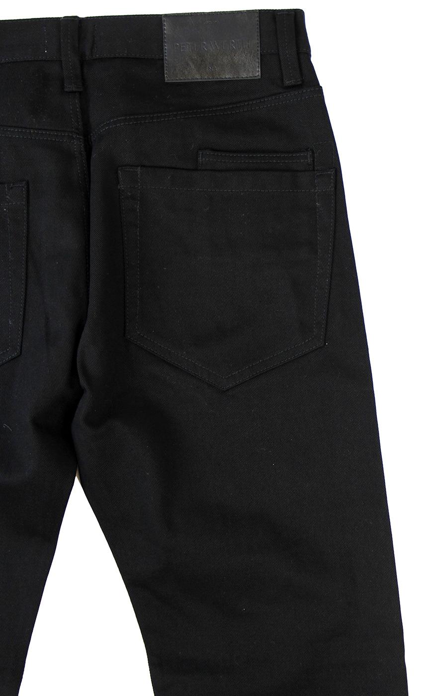 PETER WERTH Mens Retro 60's Mod Black Denim Jeans