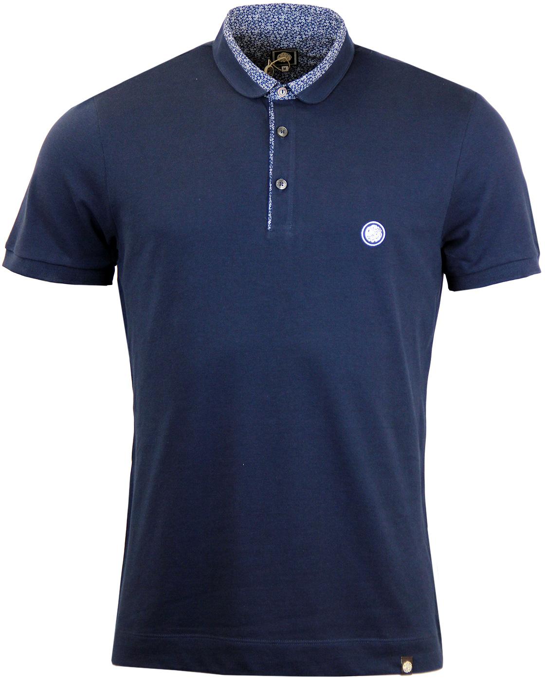 Carver PRETTY GREEN Ditsy Floral Penny Collar Polo