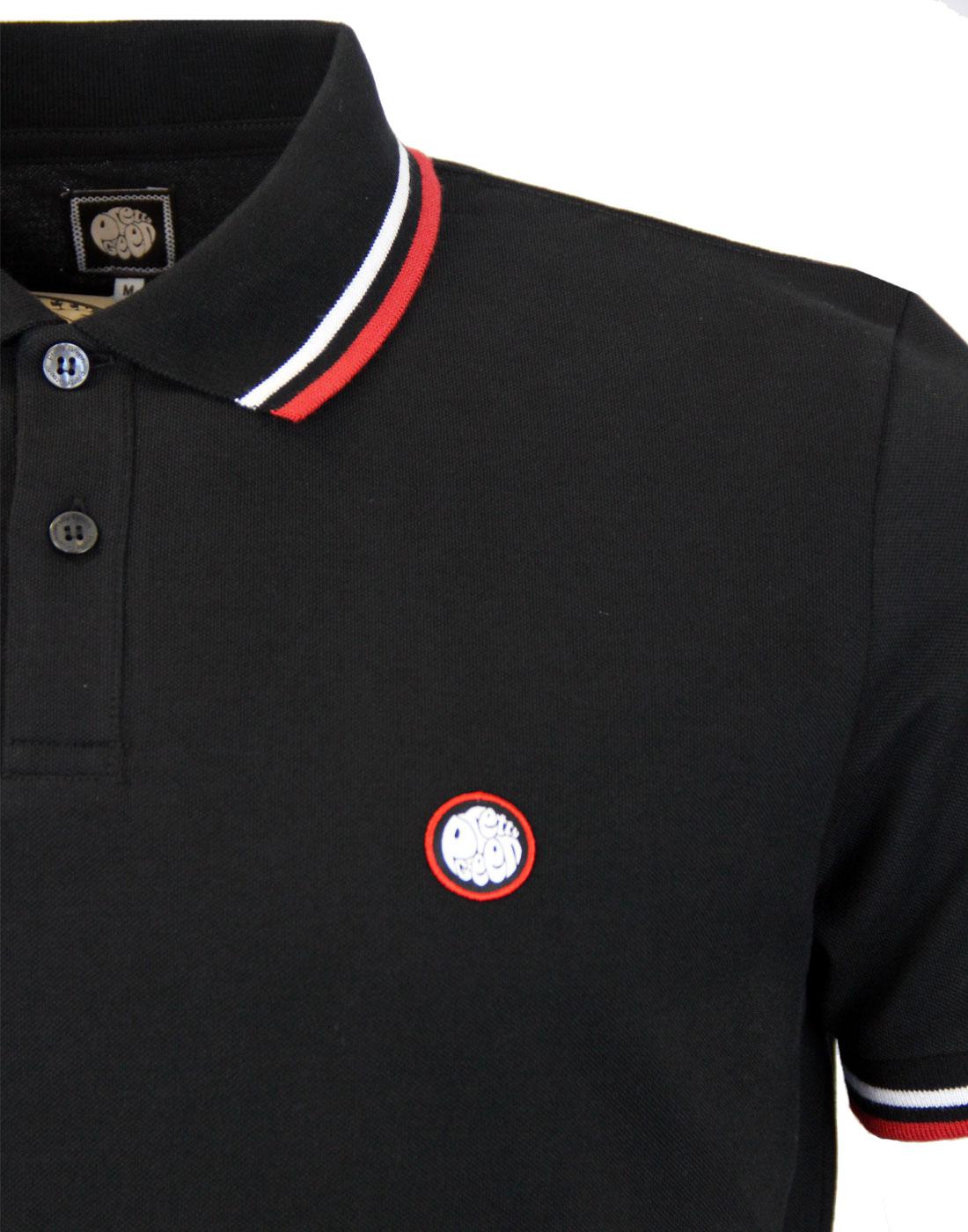 thumbnail image 2 of Mazeys Men's Retro Mod 60s Black & Red Striped Cotton T-Shirt – 100% Cotton Jersey, Short Sleeve 2 of 5