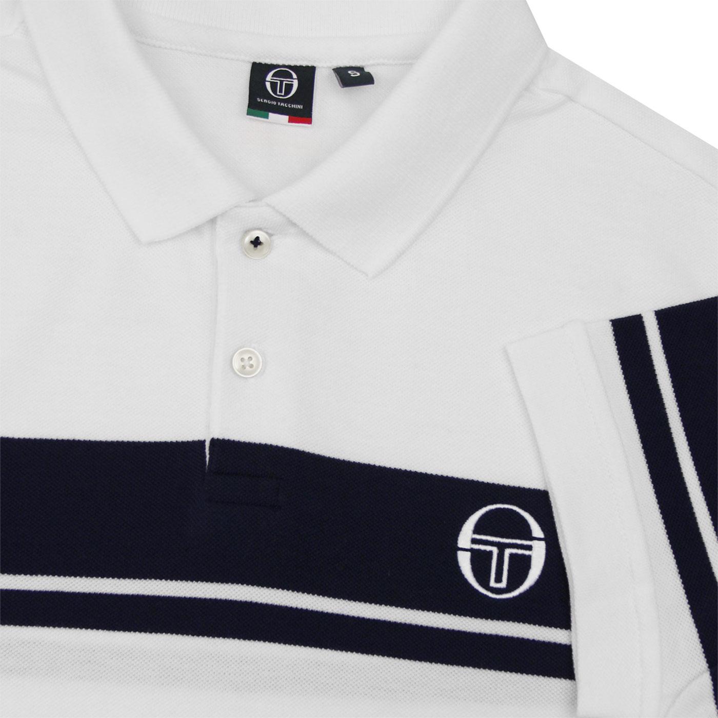 SERGIO TACCHINI Young Line 80s Pique Polo Shirt White