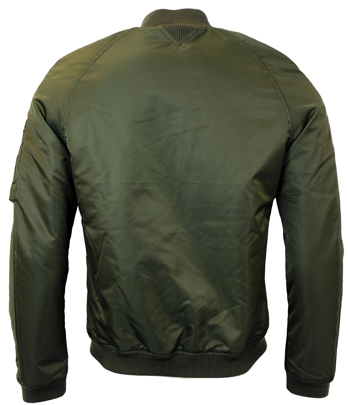 SPIEWAK Retro Mod Revival MA-1 Bomber Flight Jacket in Olive