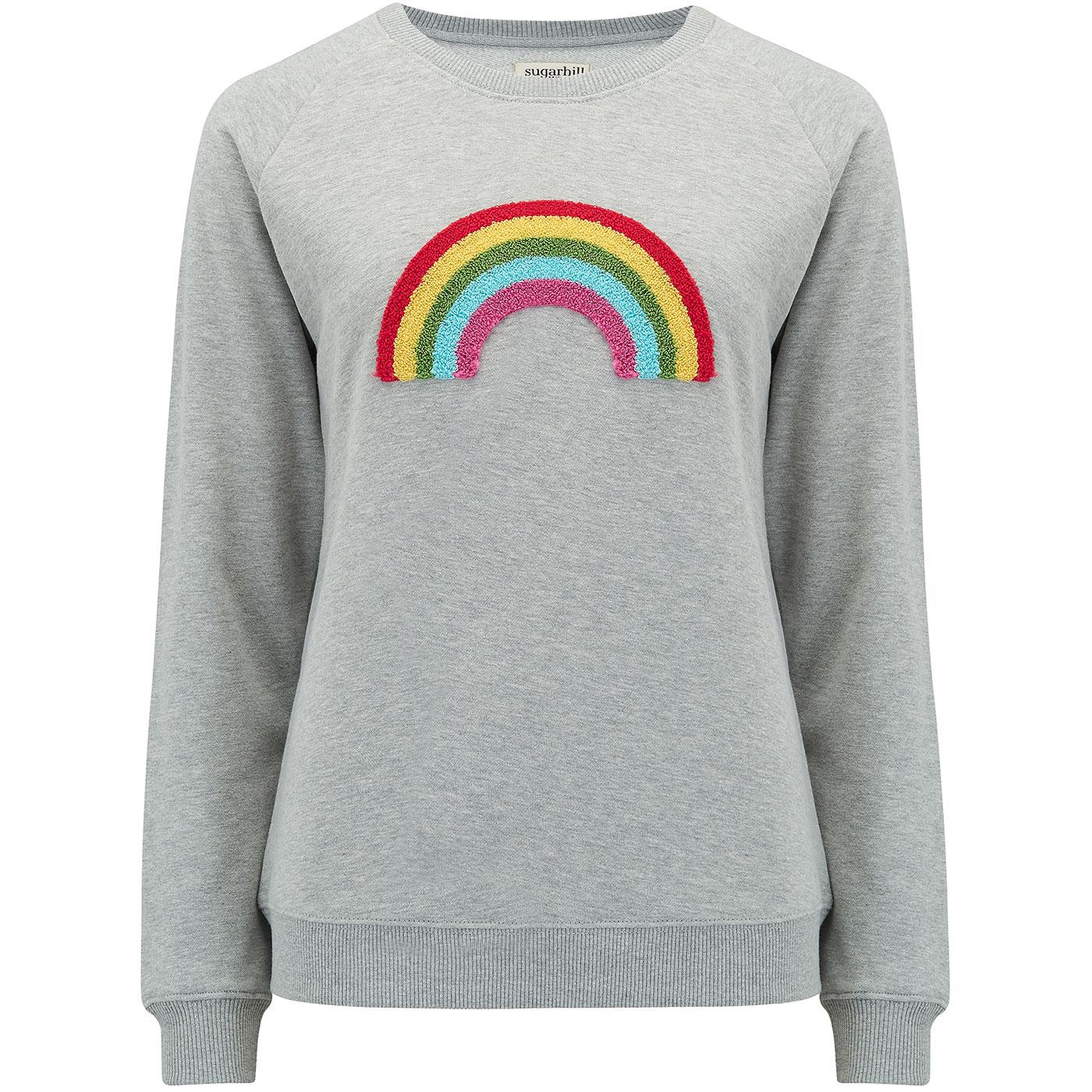 Laurie SUGARHILL BRIGHTON Retro Rainbow Sweater