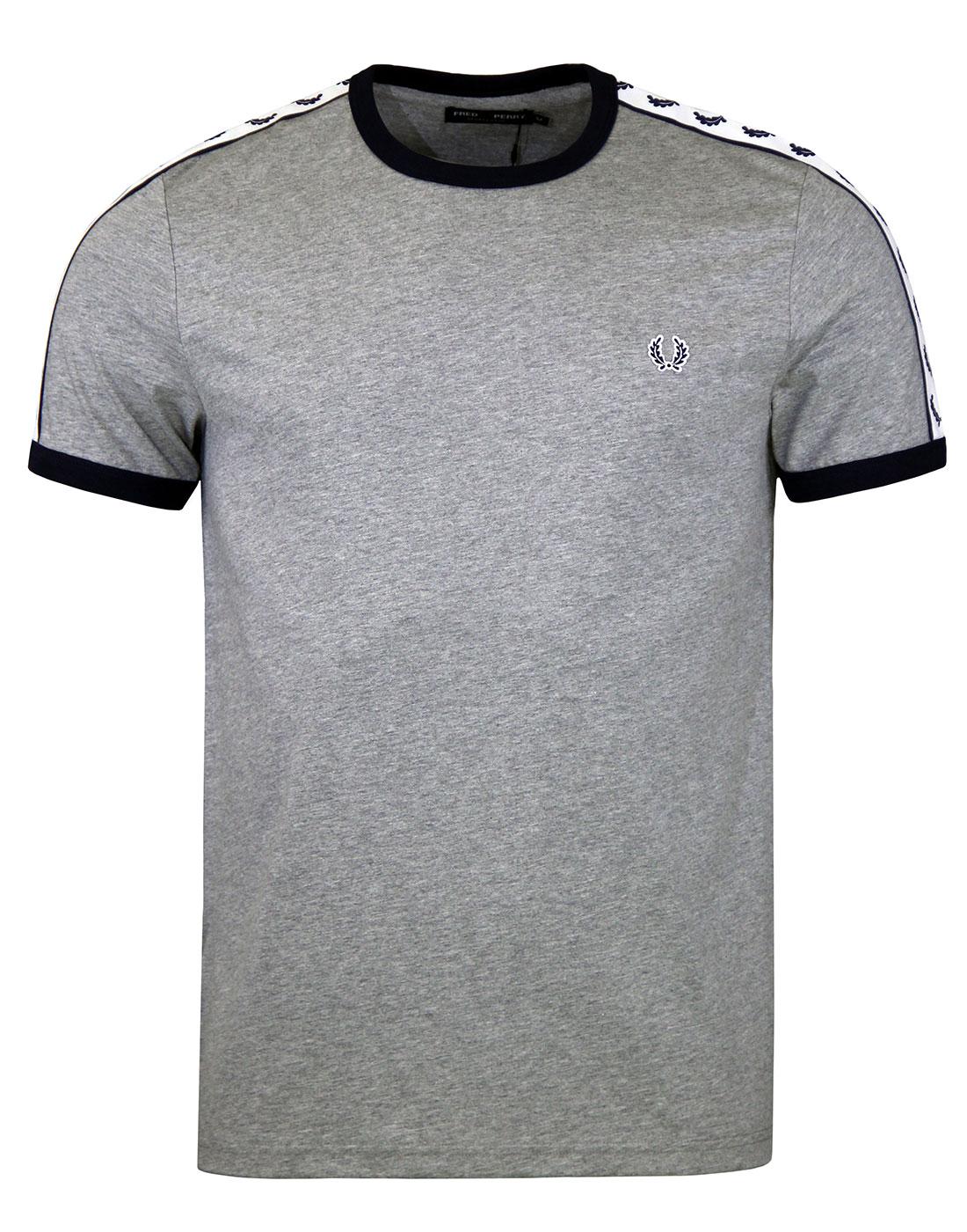 FRED PERRY Men's Retro Taped Sleeve Ringer T-Shirt