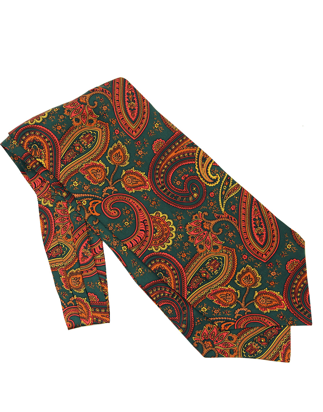 TOOTAL Sixties Mod Floral Paisley Silk Cravat