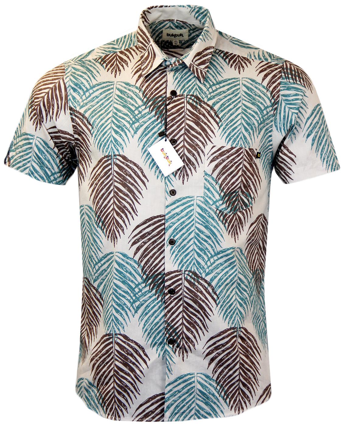 TUKTUK Retro 70s Hawaiian Palm Tree Leaf Shirt