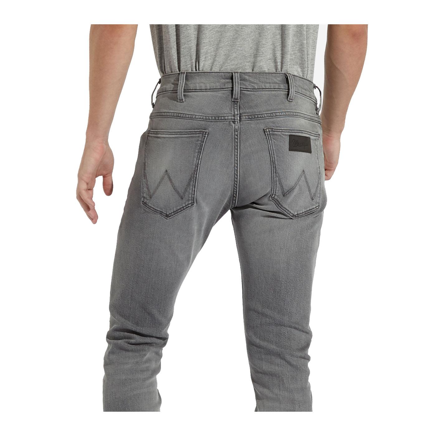 Wrangler Bryson Retro Skinny Denim Jeans Iron Fist Grey 