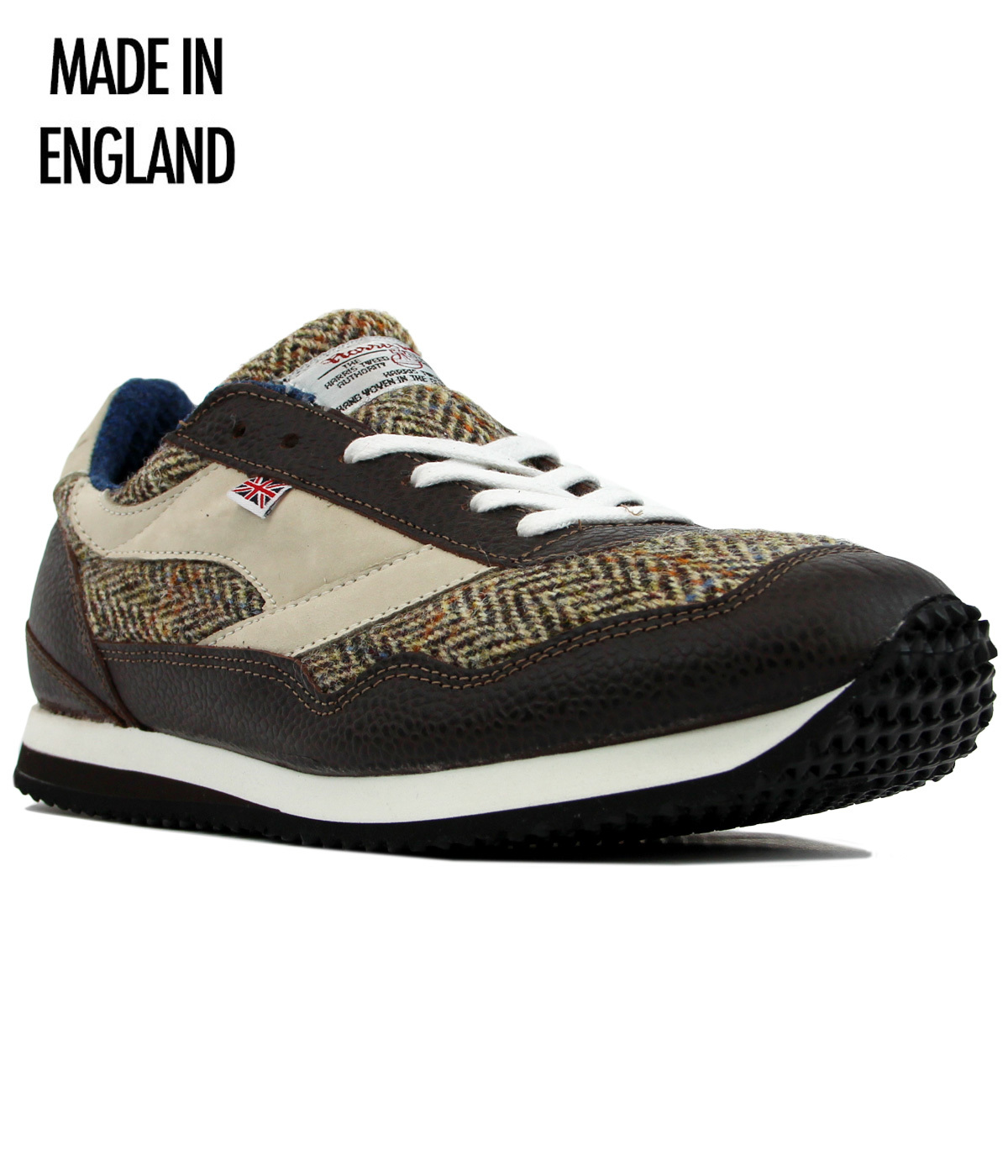 Ensign WALSH Harris Tweed Made In England Trainers