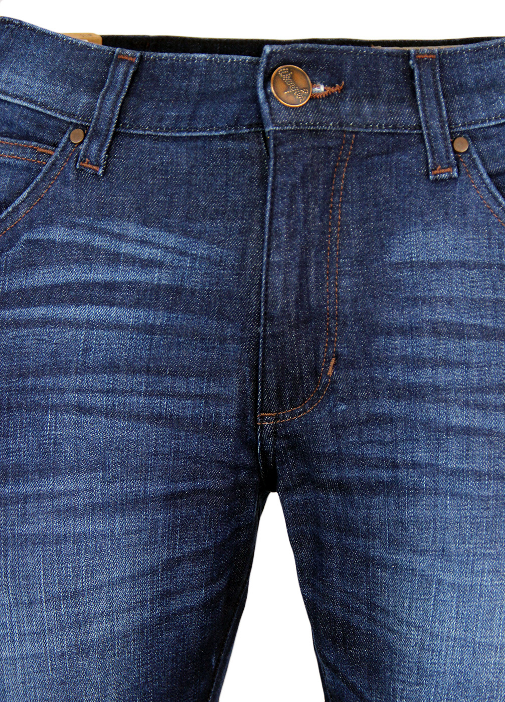 WRANGLER Bryson Retro Mod Skinny Denim Jeans in Fast & Royal