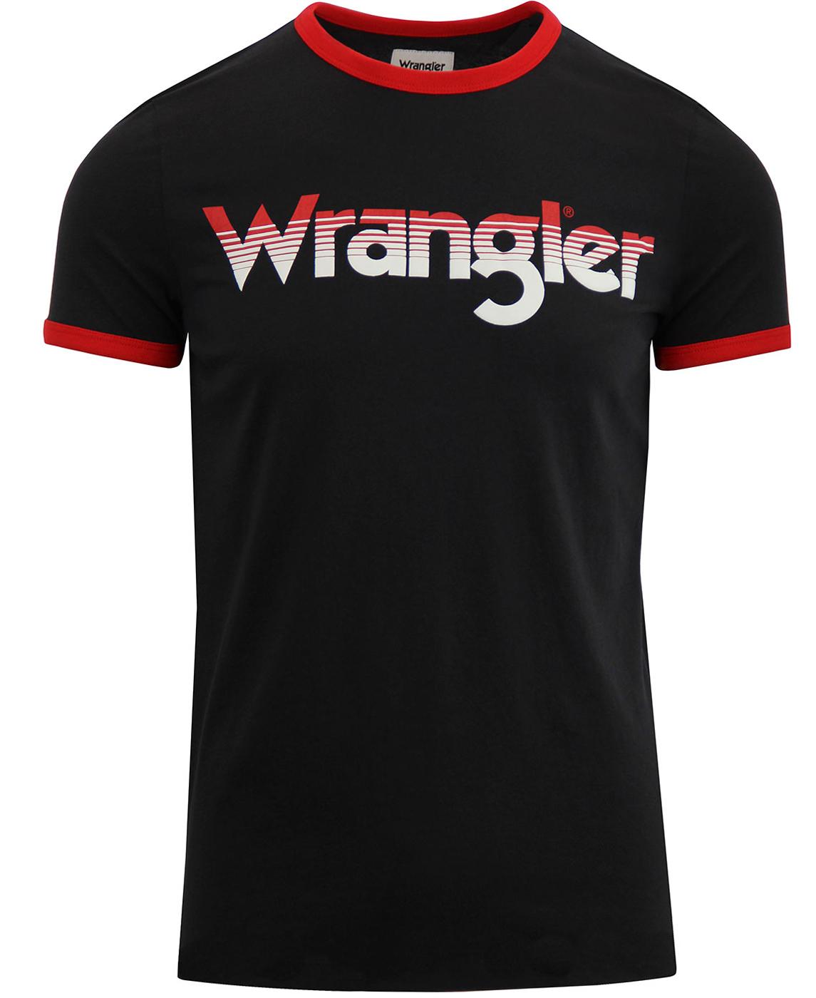 WRANGLER Men's Retro 70s Ringer Logo T-Shirt