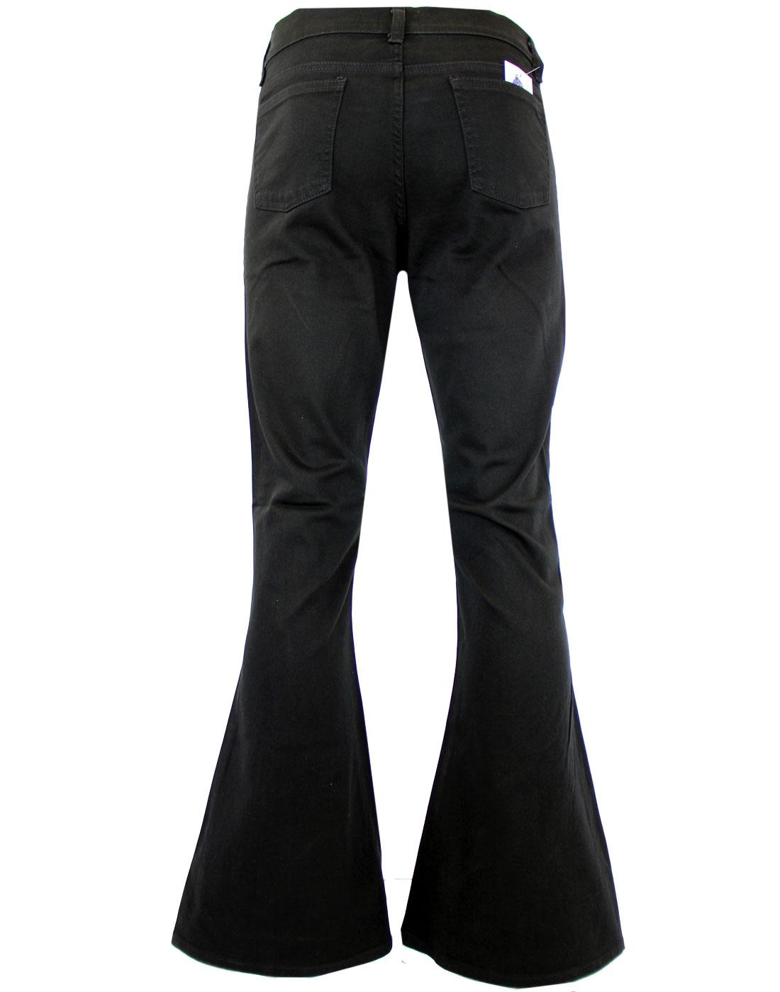 MADCAP ENGLAND 13th Floor Flares 70s Bellbottoms in Black