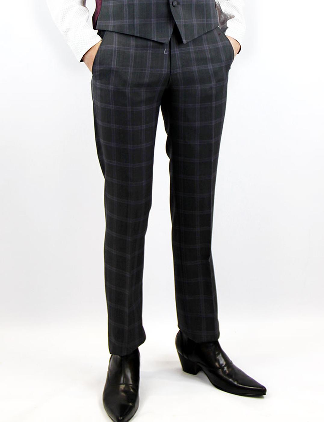 Tailored by Madcap England Mod Check Suit Trousers