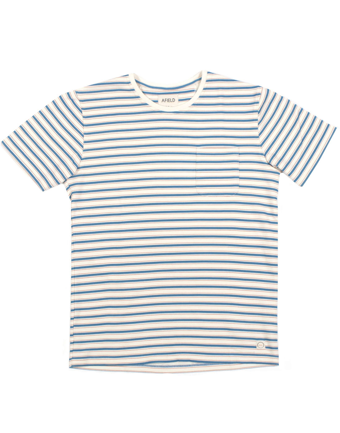 AFIELD Retro Mod Woven Terry Stripe Pocket T-shirt