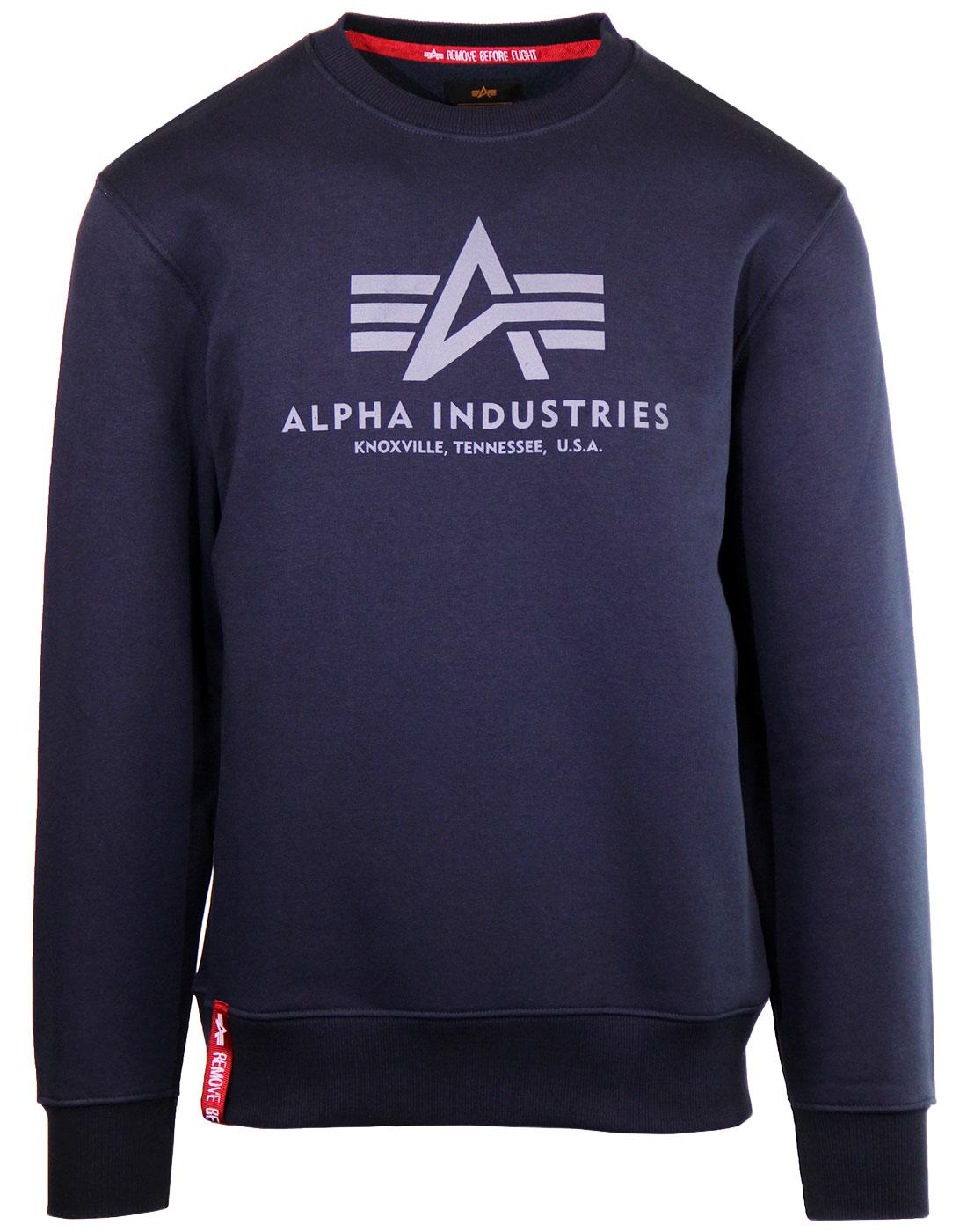 ALPHA INDUSTRIES Men's Military Basic Sweater (BL)