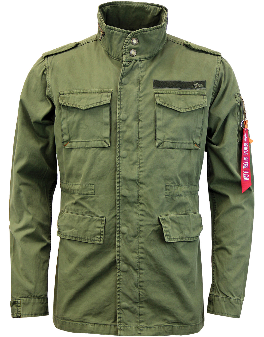 ALPHA INDUSTRIES Huntington Military Field Jacket in Dark Olive