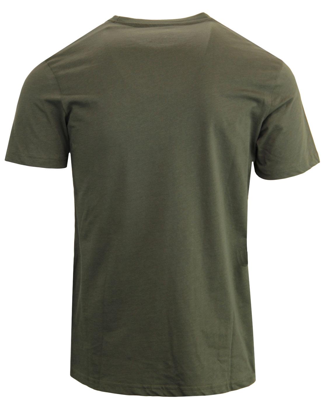 ALPHA INDUSTRIES Men's Retro Logo T-shirt in Dark Green