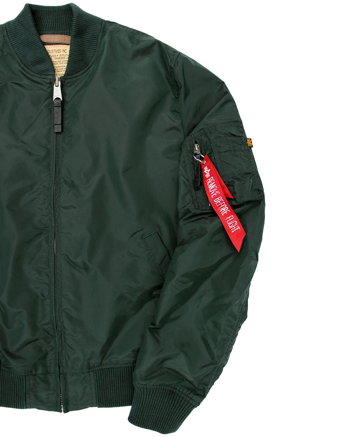 ALPHA INDUSTRIES MA1 TT Retro Mod Revival Bomber Jacket in Petrol