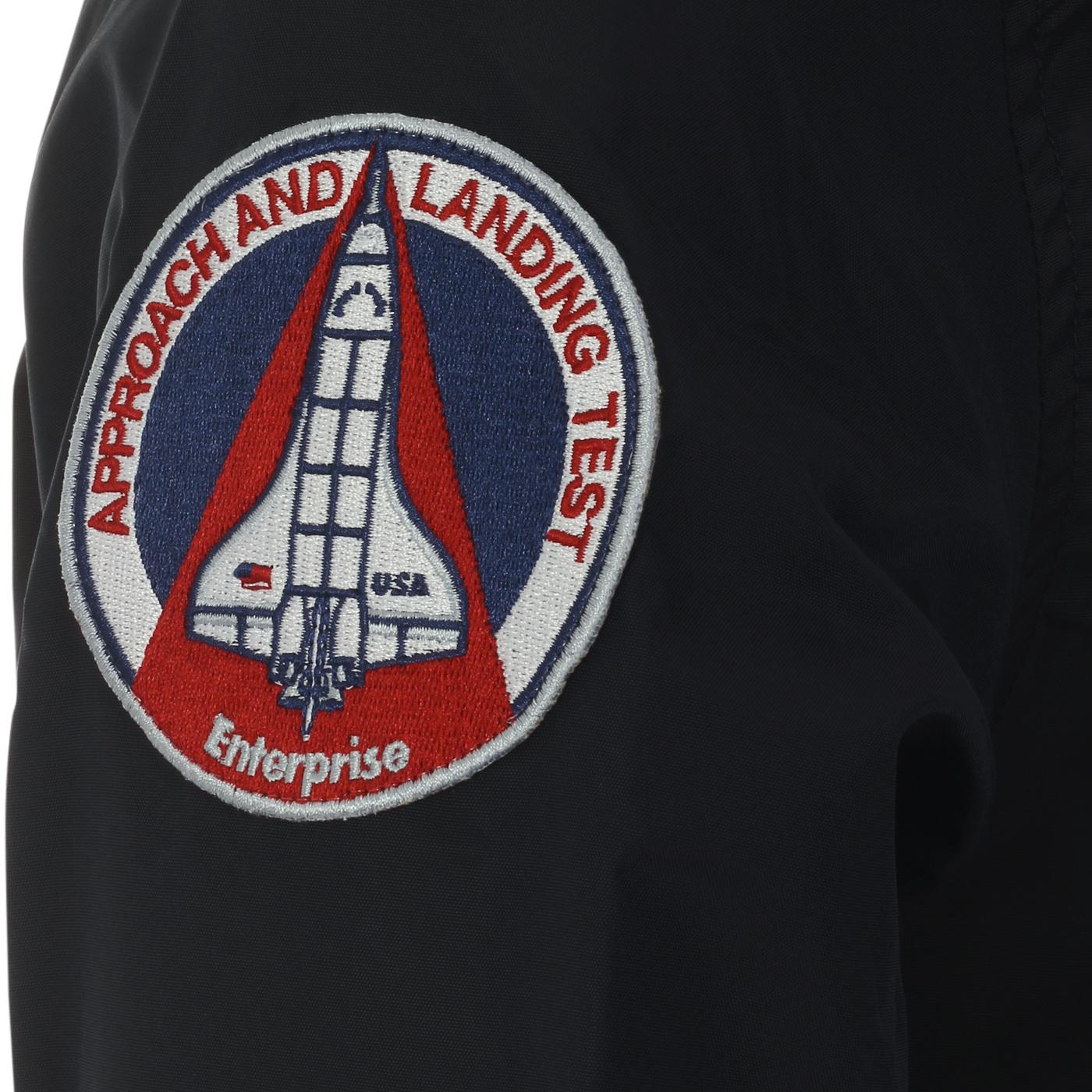 ALPHA INDUSTRIES x NASA Retro Coaches Jacket Rep Blue