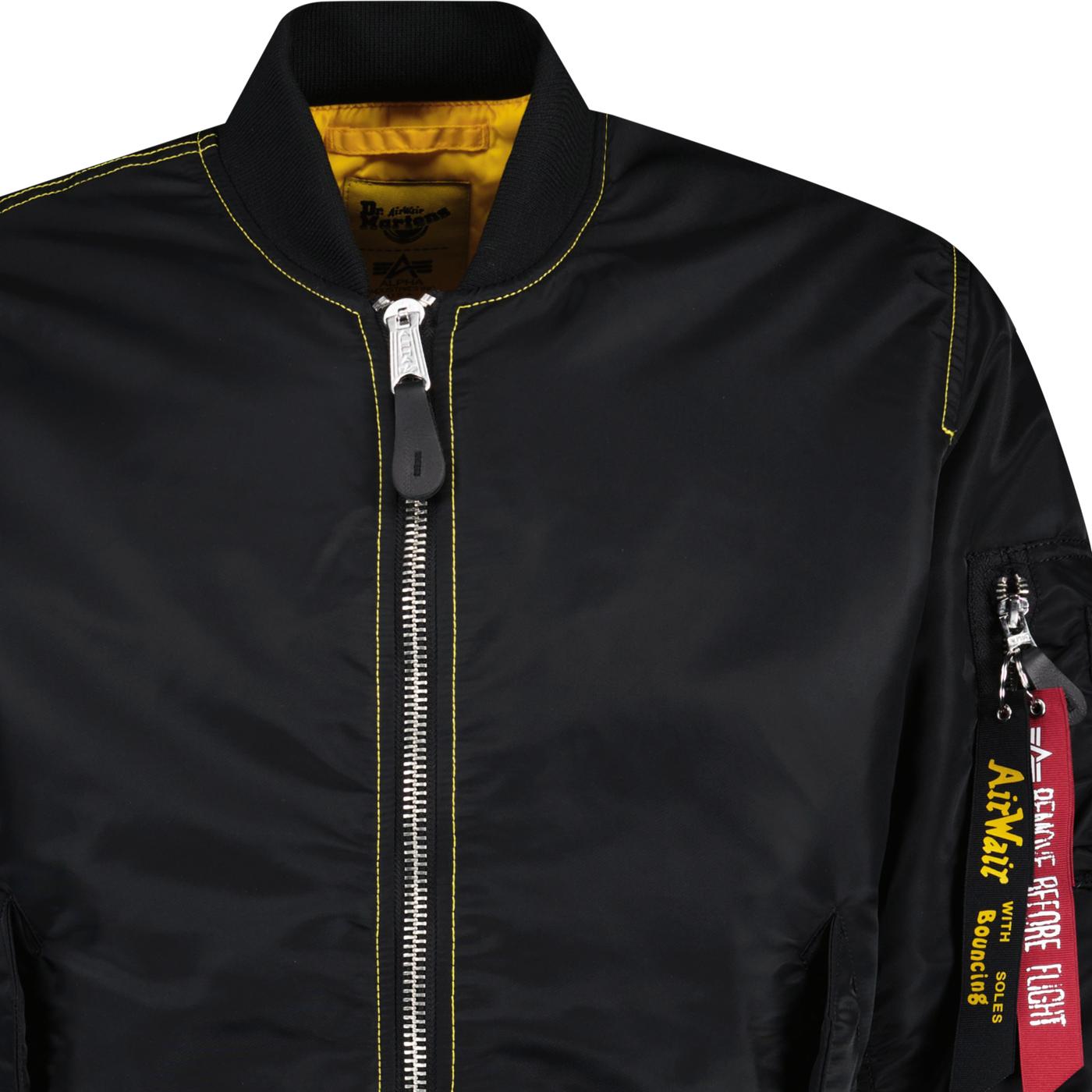 Alpha Industries X Dr. Martens MA1 Retro Bomber Jacket Black