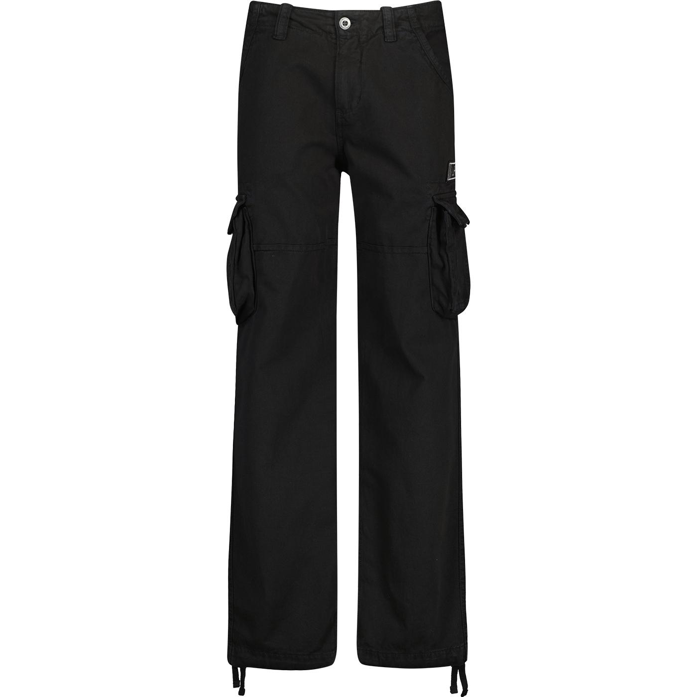 Alpha Industries Vintage Styled Jet Cotton Cargo Pants in Black