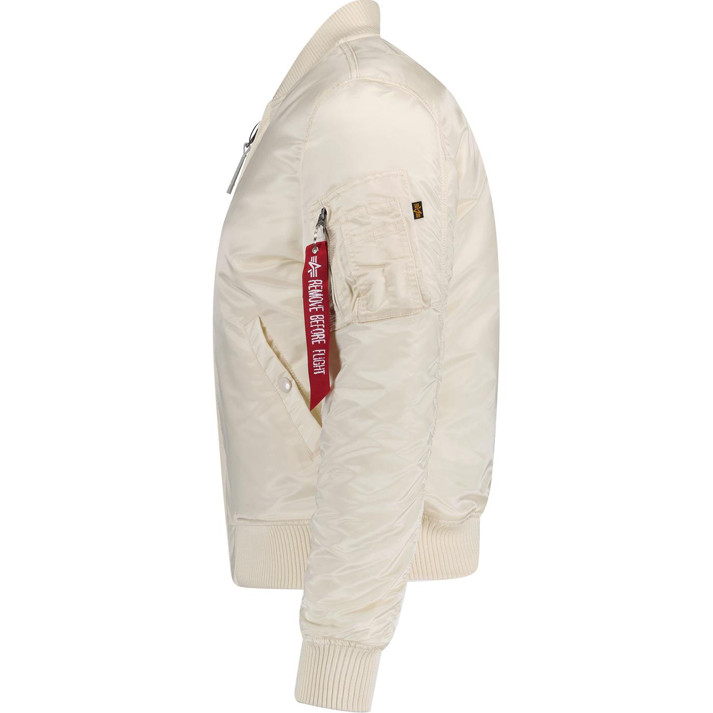 ALPHA Industries in Bomber Stream Jacket White MA1 VF Mod