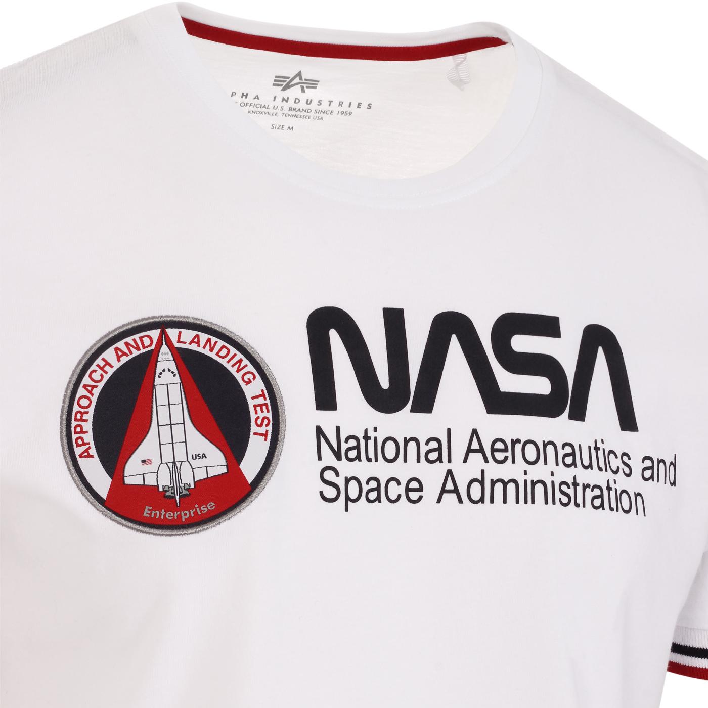 ALPHA INDUSTRIES x NASA Men's Retro Tee in White