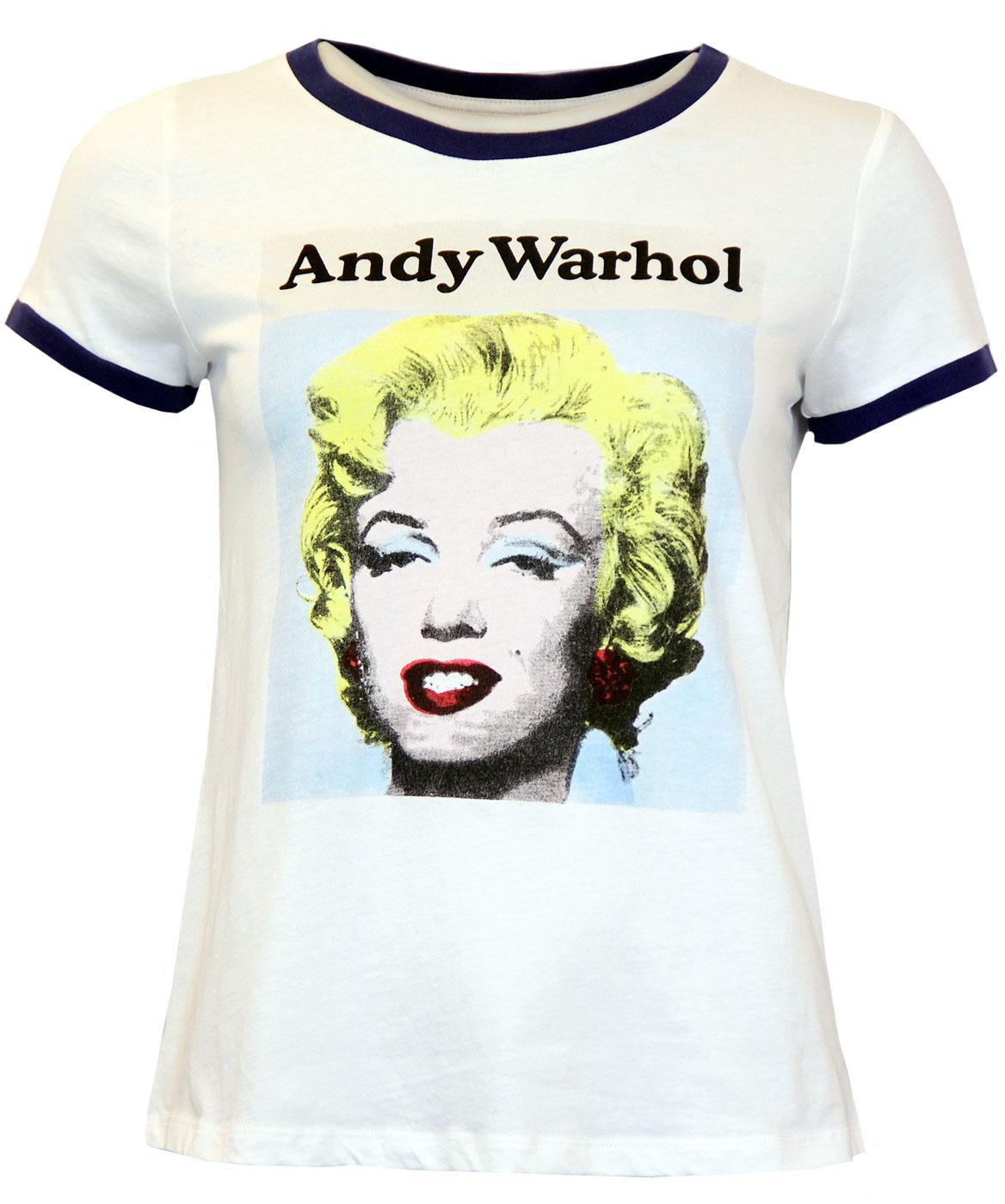 Lady ANDY WARHOL Retro Marilyn Monroe T-Shirt