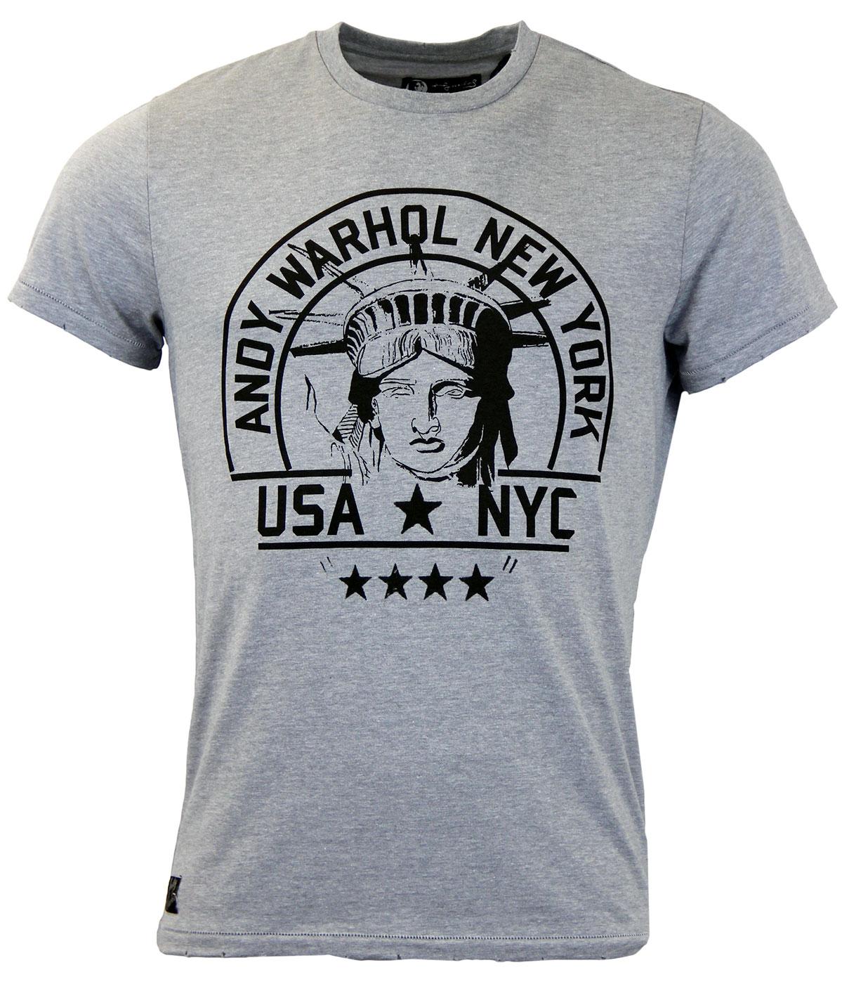 Giant ANDY WARHOL PEPE JEANS Statue of Liberty Tee