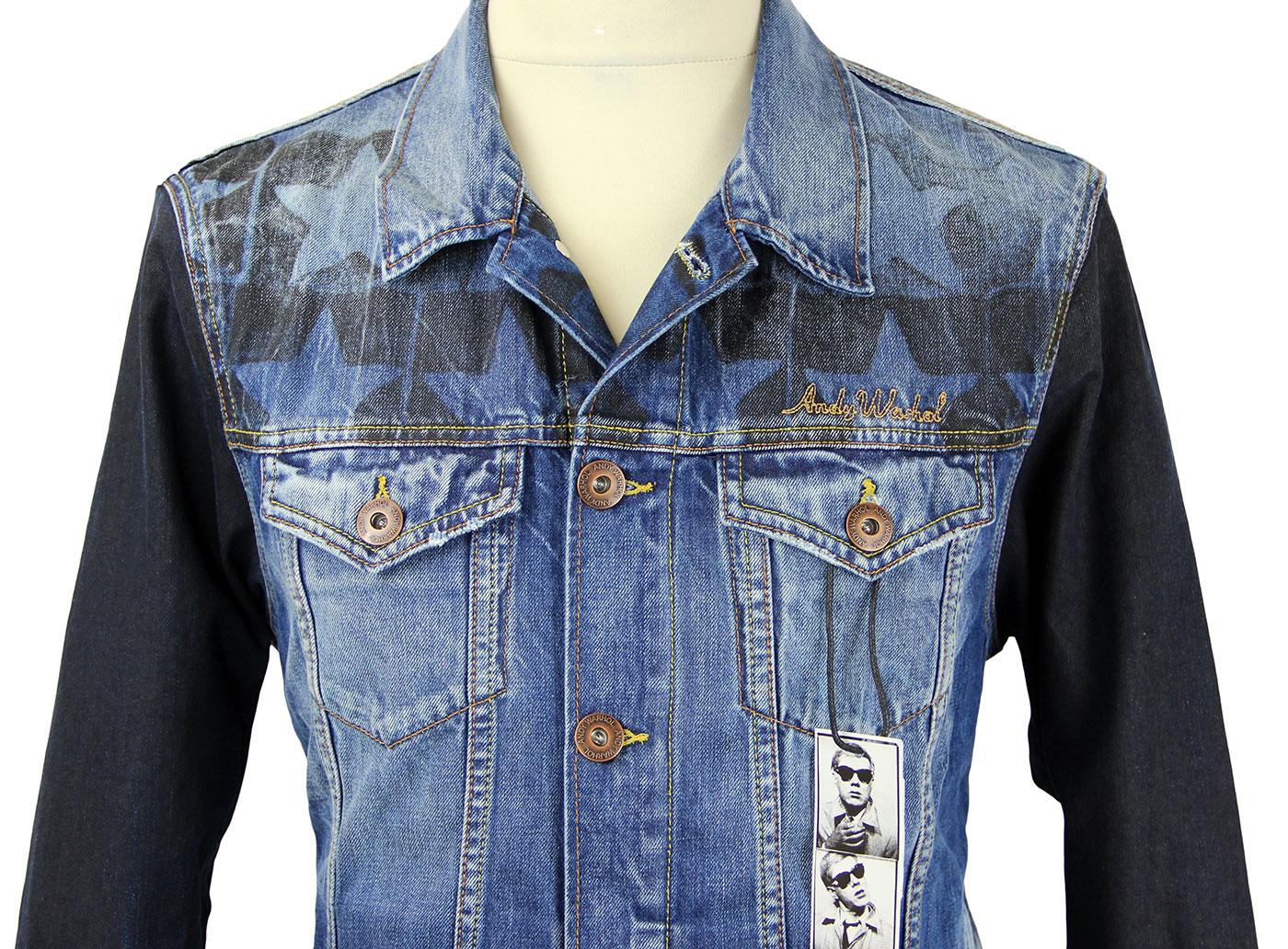 Andy Warhol By Pepe Jeans Castelli Retro Mod Denim Jacket